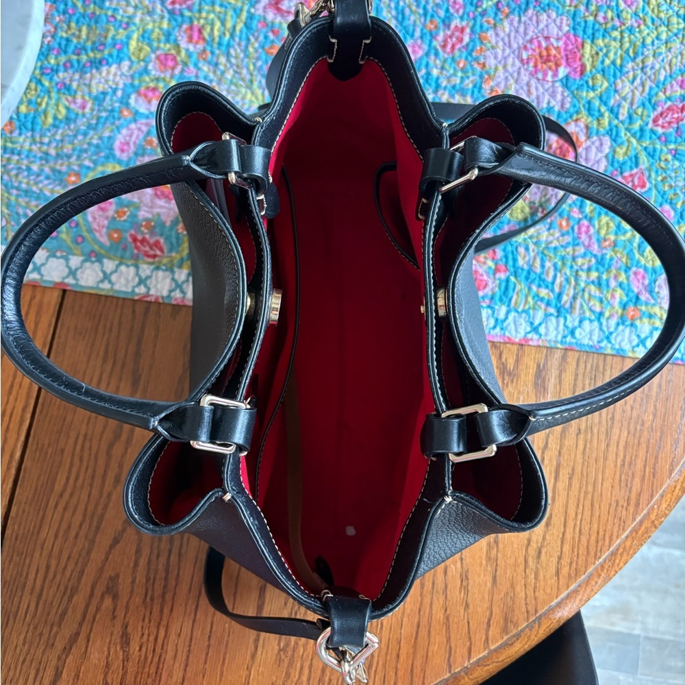 Dooney and Bourke  Black Leather Shoulder Bag - Picture 3 of 3